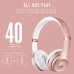 Beats Solo3 Wireless On-Ear Headphones - Apple W1 Headphone Chip, Class 1 Bluetooth, 40 Hours of Listening Time, Built-in Microphone - Black (Latest Model)